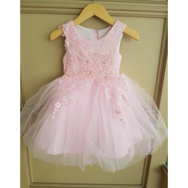 KESHIA DRESS WATERMELON / GAUN PESTA ANAK / FLOWER GIRL / TUTU ANAK PEREMPUAN