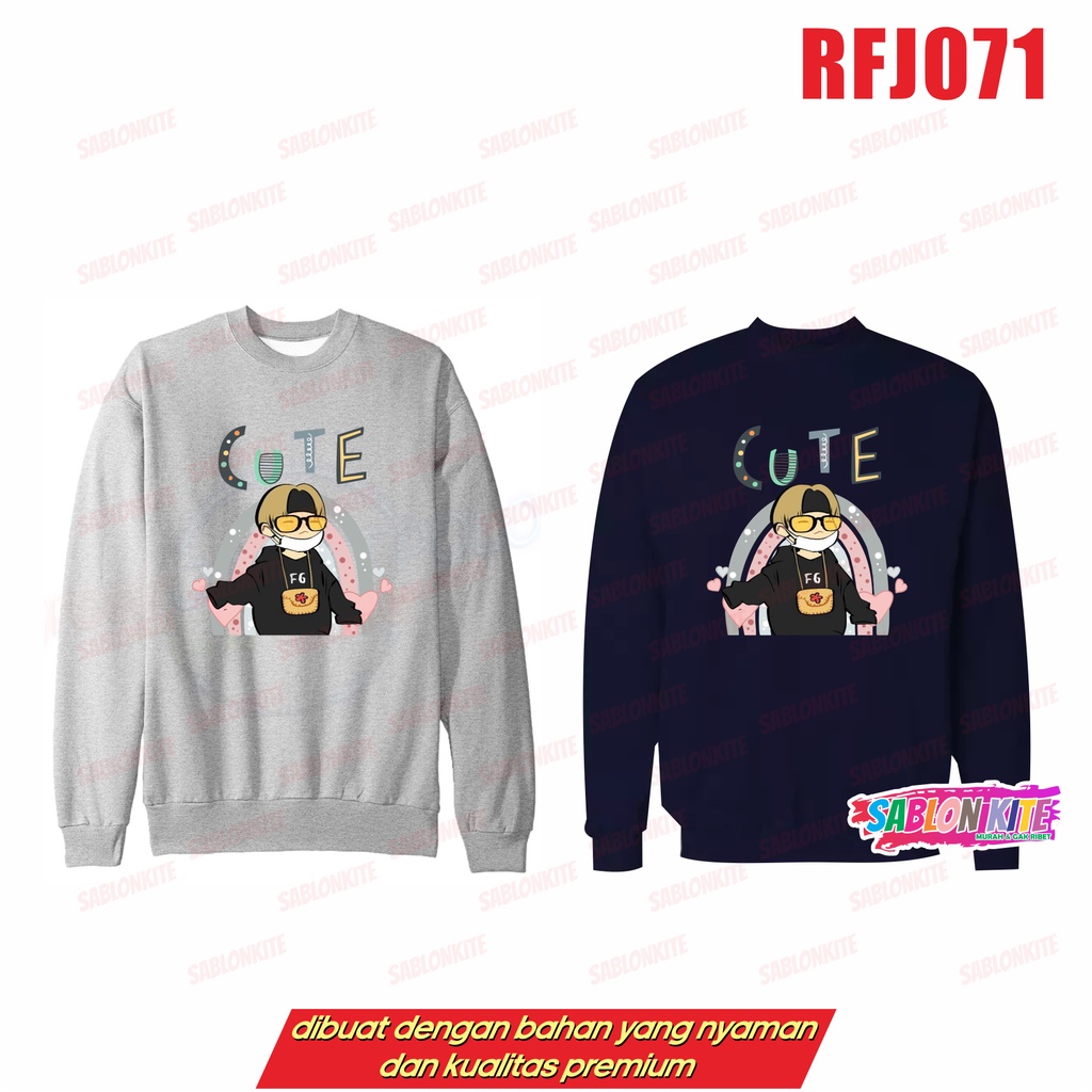 MURAH!!! SWEATER HOODIE KPOP SUGA CUTE RFJ071 UNISEX