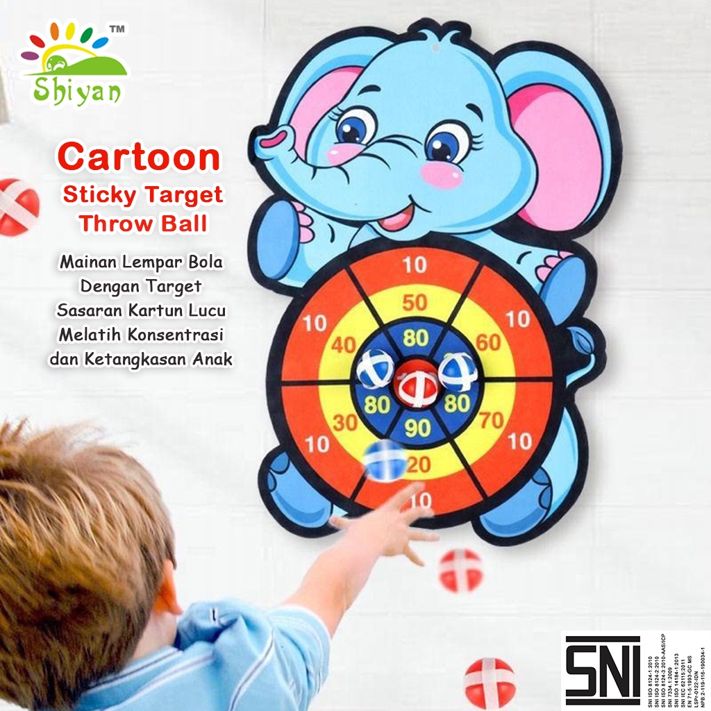 [Shiyan] mainan target bola lengket papan dart kreatif melempar bola mainan outdoor indoor sticky ball target throw kid toys