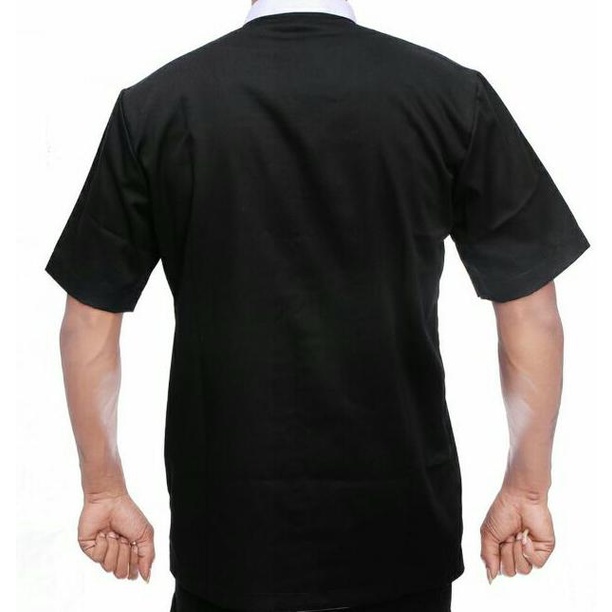 Baju Chef Pria/Wanita Lengan Pendek