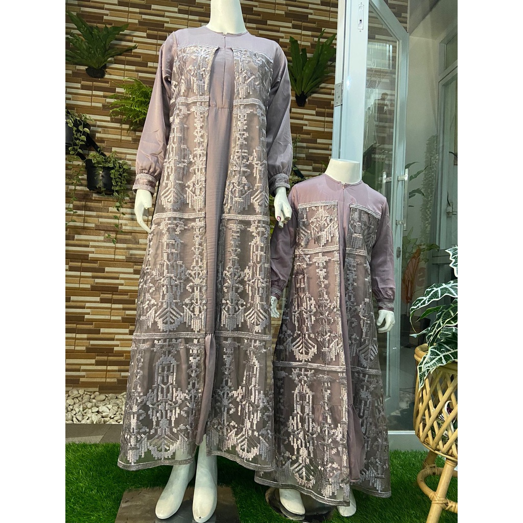 AYSHA DRESS/GAMIS TILE/GAMIS BUSUI/GAMIS COUPLE/GAMIS BRUKAT TILE/GAMIS COUPLE IBU DAN ANAK/GAMIS KO