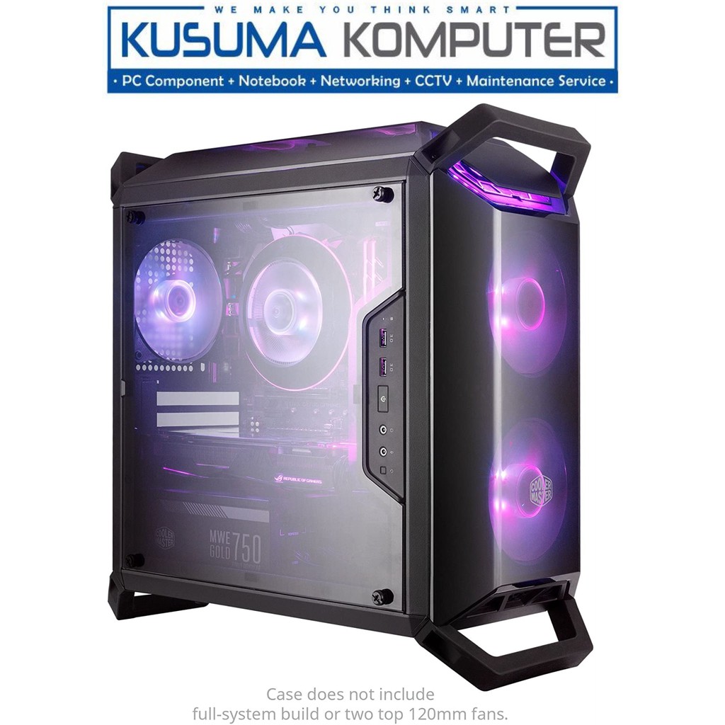 Cooler Master MasterBox Q300P + 2 Fan RGB Micro ATX Casing PC