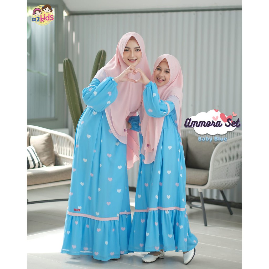 Afsheenastore Gamis Anak  Ammora Set By a2kids / Ready 0-1 Th