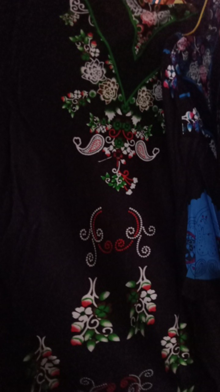 Daster Jumbo Bunga Hitam Batik Pekalongan Busui Daster Terbaru 2020