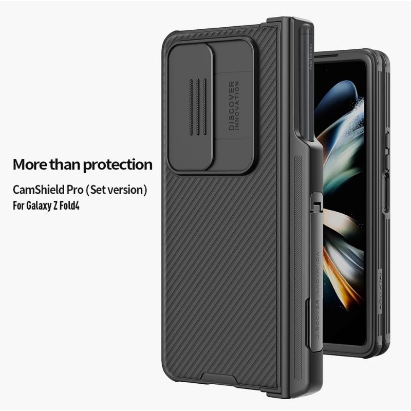 Smart Case Samsung Z Fold 4 5G Casing Pelindung Kamera With Pen Slot