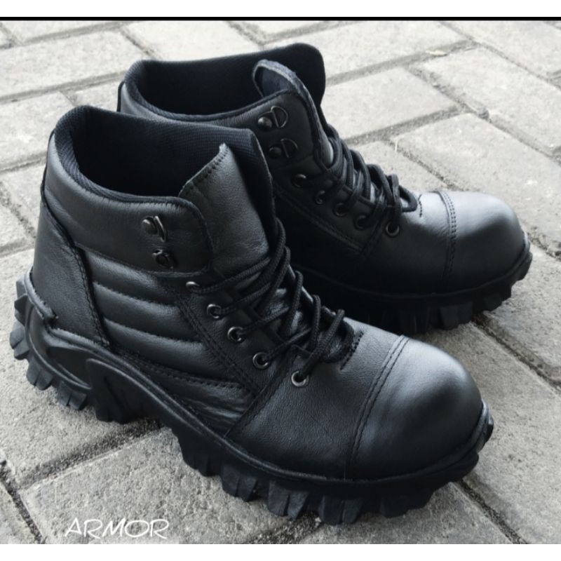 sepatu kulit asli armor bagus buat di pakai kerja proyek