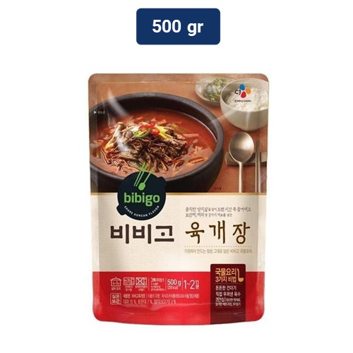 Bibigo Spicy Beef Soup Stock (Sup Daging Sapi Pedas) 500 gr