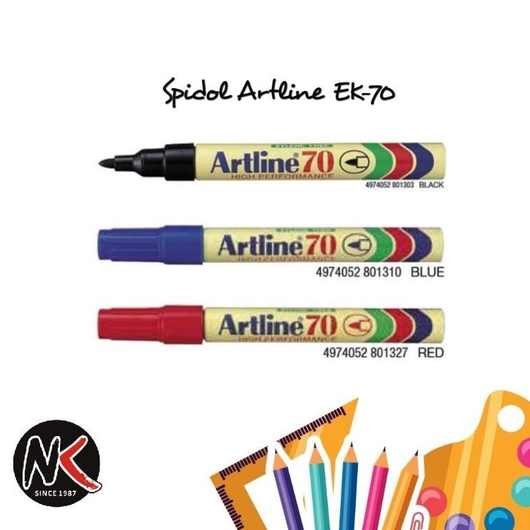 

Spidol Artline 70 Hitam, Biru, Merah