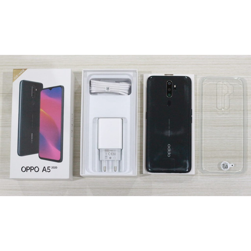 HP SECOND  OPPO A5 2020 RAM 3GB/64GB ANDROID HP BEKAS FULLSET KONDISI 98% MULUS DAN BAGUS