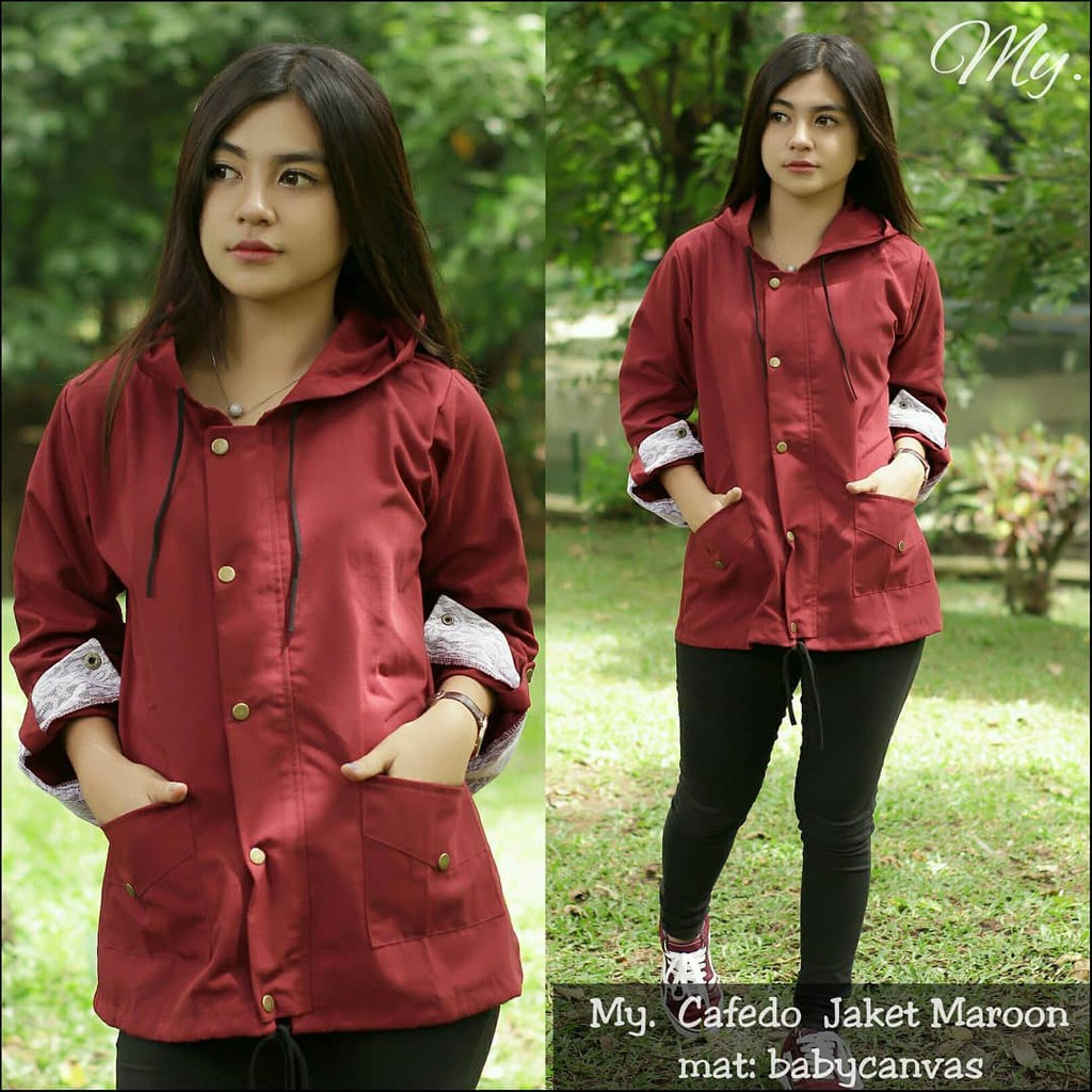 cafedo jaket - jaket wanita - one size fit to L