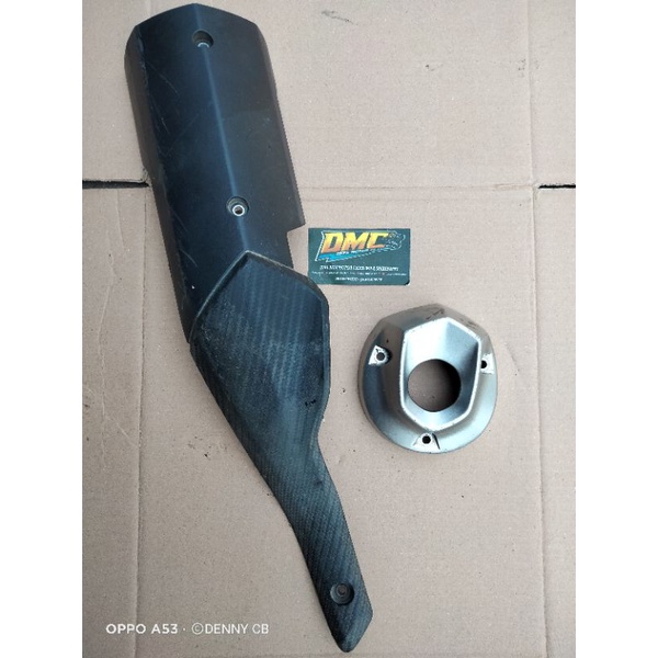 cover tameng knalpot Yamaha R 15 vva cover knalpot Yamaha R15 v3