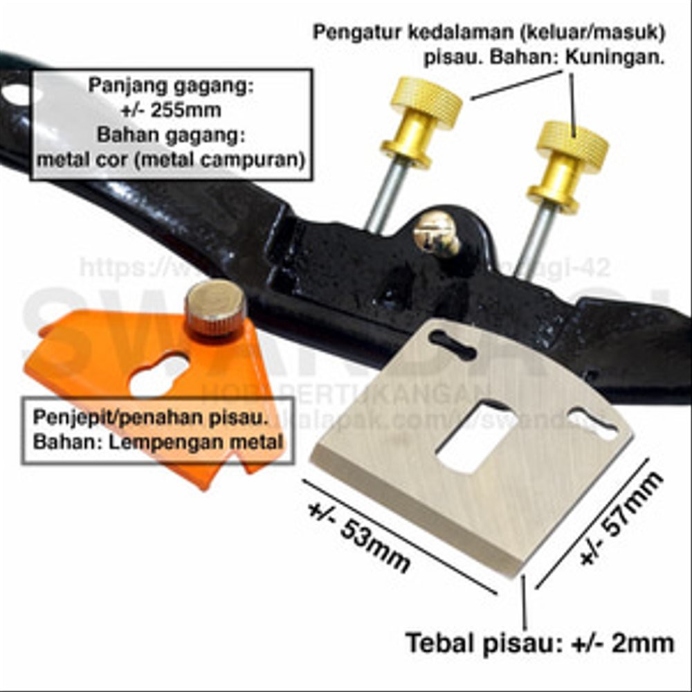 Serut Kayu Pasah Kauto Spokeshave Wipro KF12 Berkualitas