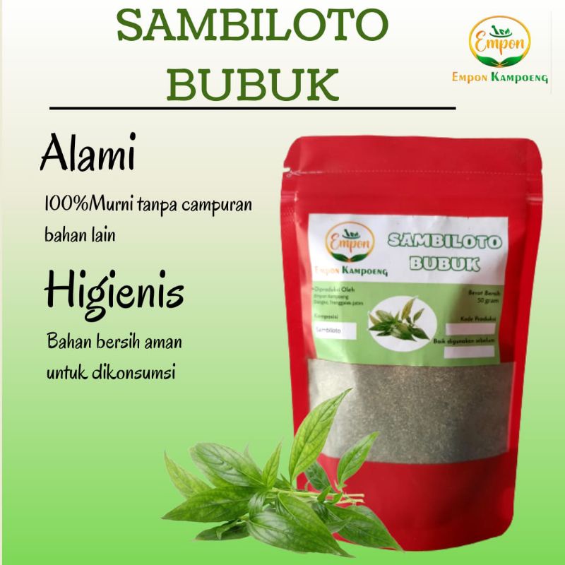 

Daun sambiloto bubuk