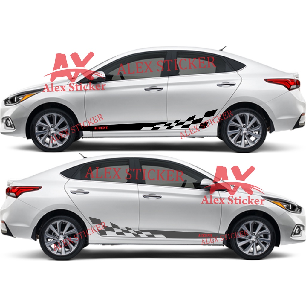 STIKER STICKER HYUNDAI STIKER MOBIL HYUNDAI ACCENT VIOS CAMRY CIVIC SEDAN CUTOM TEXT