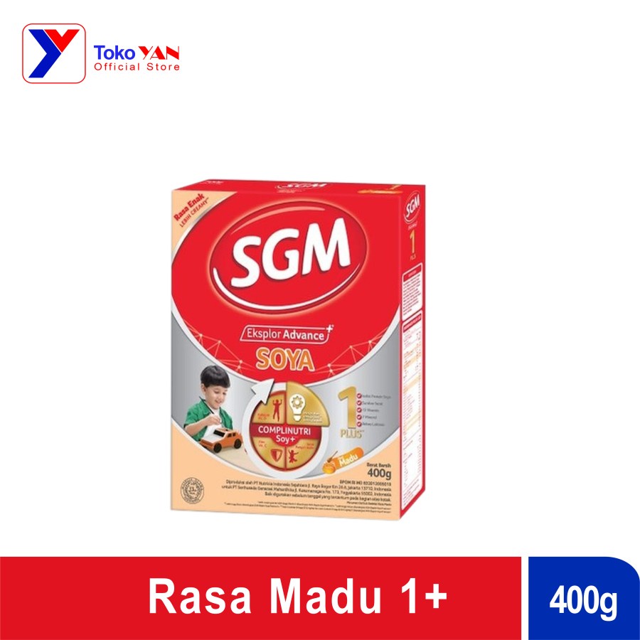 

Susu SGM Eksplor Advance Soya 1 Plus 400gr - Rasa Madu