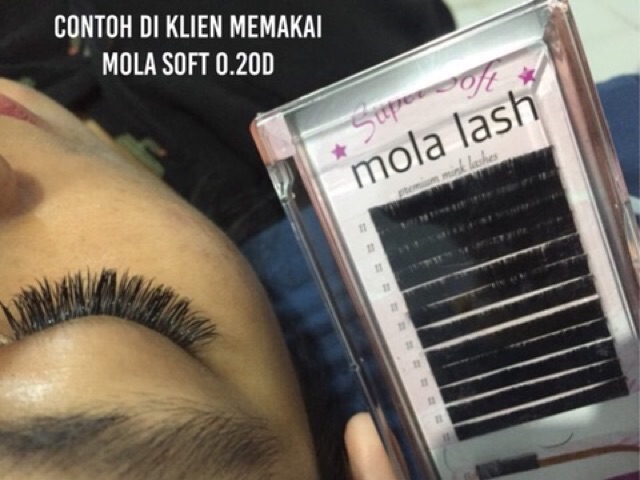 CLEARANCE SALE! PREMIUM! SANGAT LEMBUT MOLA LASH SUPER SOFT BULUMATA EYELASH EXTENSION KOREA molalash