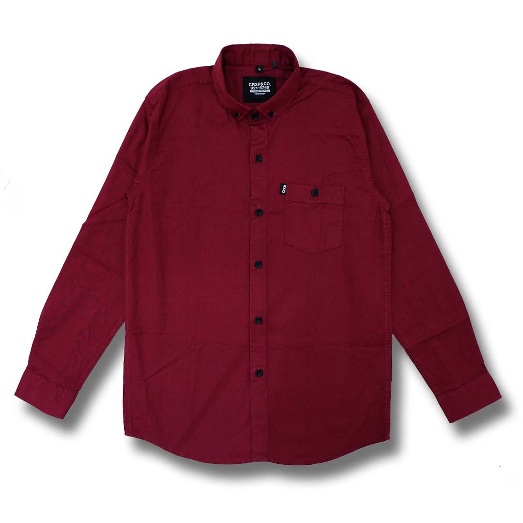 CRUSH EXP Kemeja PanjangKC0555 - MAROON