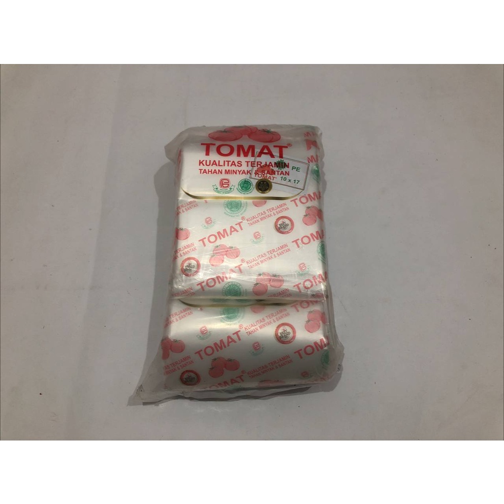 Plastik PE Tomat 10x17 / Plastik Es PE Tomat / Plastik Es Lilin Mambo / Plastik Es Batu Gula Santan 