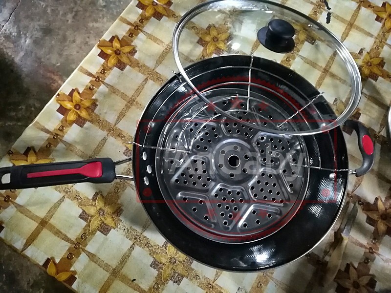 Wajan Goreng Penggorengan Serbaguna Teflon Tutup Kaca Gsf 1132k / 1132 K / 1132-k Ukuran 32cm