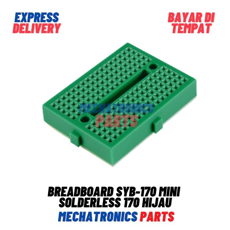 [DEV-0021HJ] BREADBOARD SYB-170 MINI SOLDERLESS 170 170P HIJAU GREEN