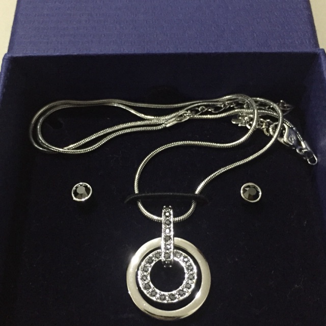 Kalung anting Swarovski set original