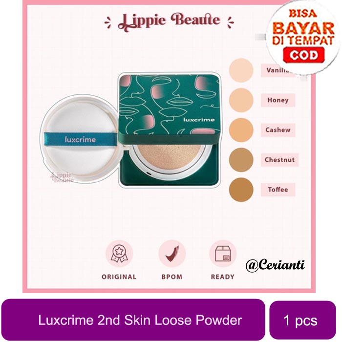 [CUSHION | REFILL] [BPOM] LUXCRIME Second 2nd Skin Luminous Cushion | Refill 2nd Skin Luminous Cushion | Chesnut | Toffee | Vanilla_Cerianti