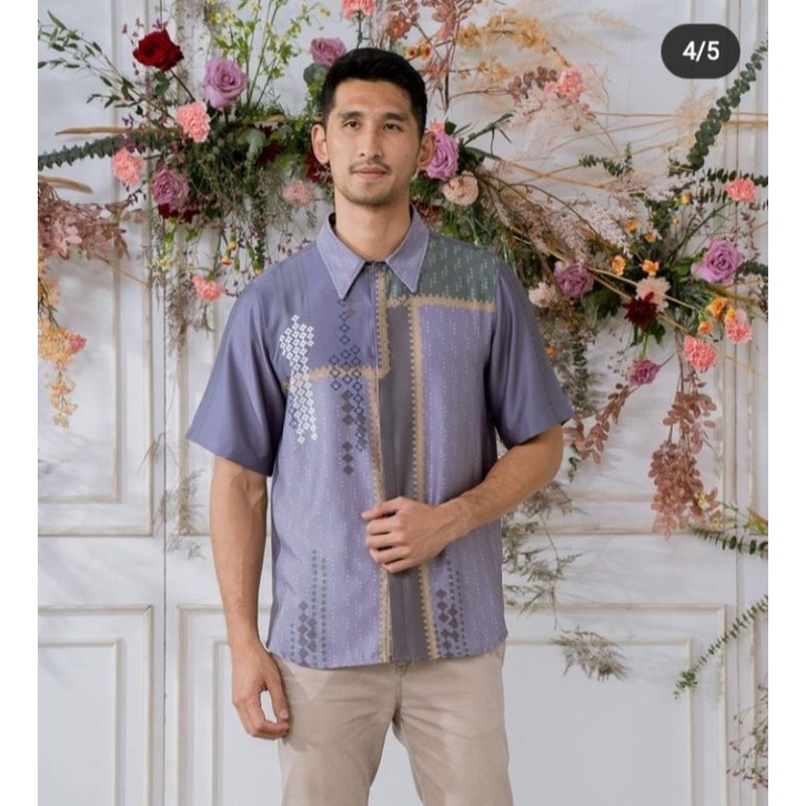 PRELOVED BAJU GEULIS DAFFA SHIRT MAUVE SIZE M