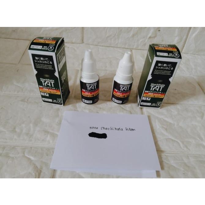 

Produk Terbaik] tinta shachihata STSP-1N Hitam 15 ml tinta untuk karet dan plastik