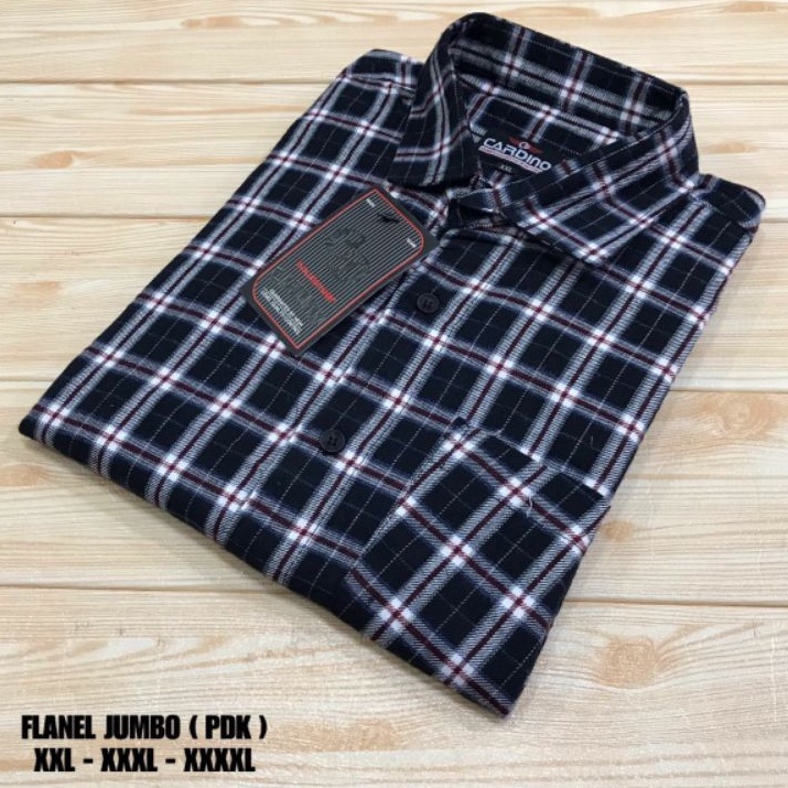 kemeja flanel lengan pendek jumbo pria XXL-XXXL-XXXXL flanel big size over size pendek motif kotak distro