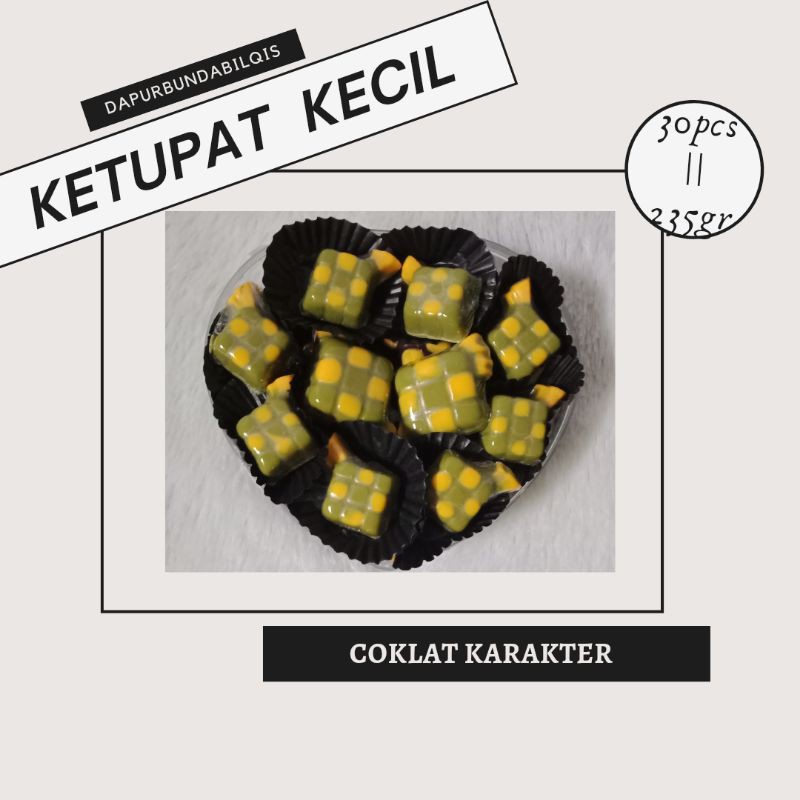 

coklat karakter ketupat kecil / buah tangan / hampers
