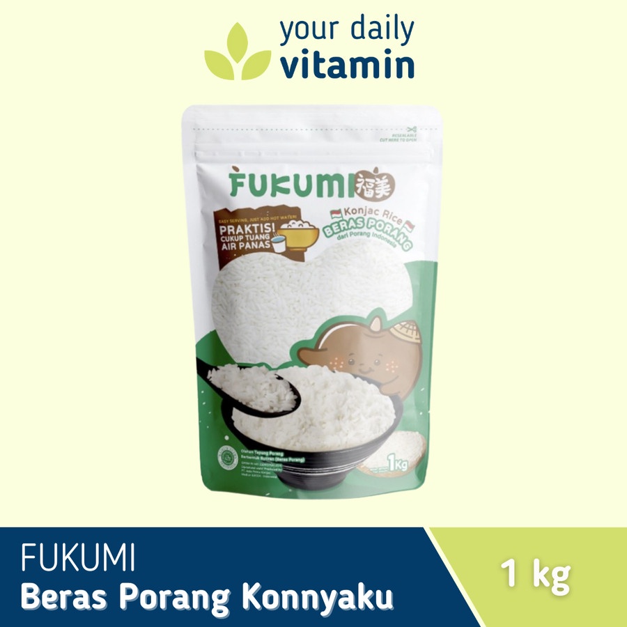 

Fukumi Beras Porang Konjac Rice Pouch 1 kg