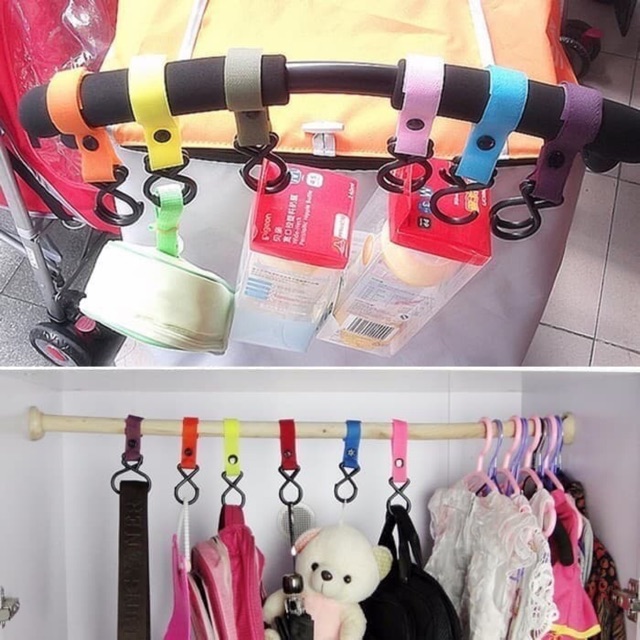 gantungan stroller 2 hook hanger ok  good quality