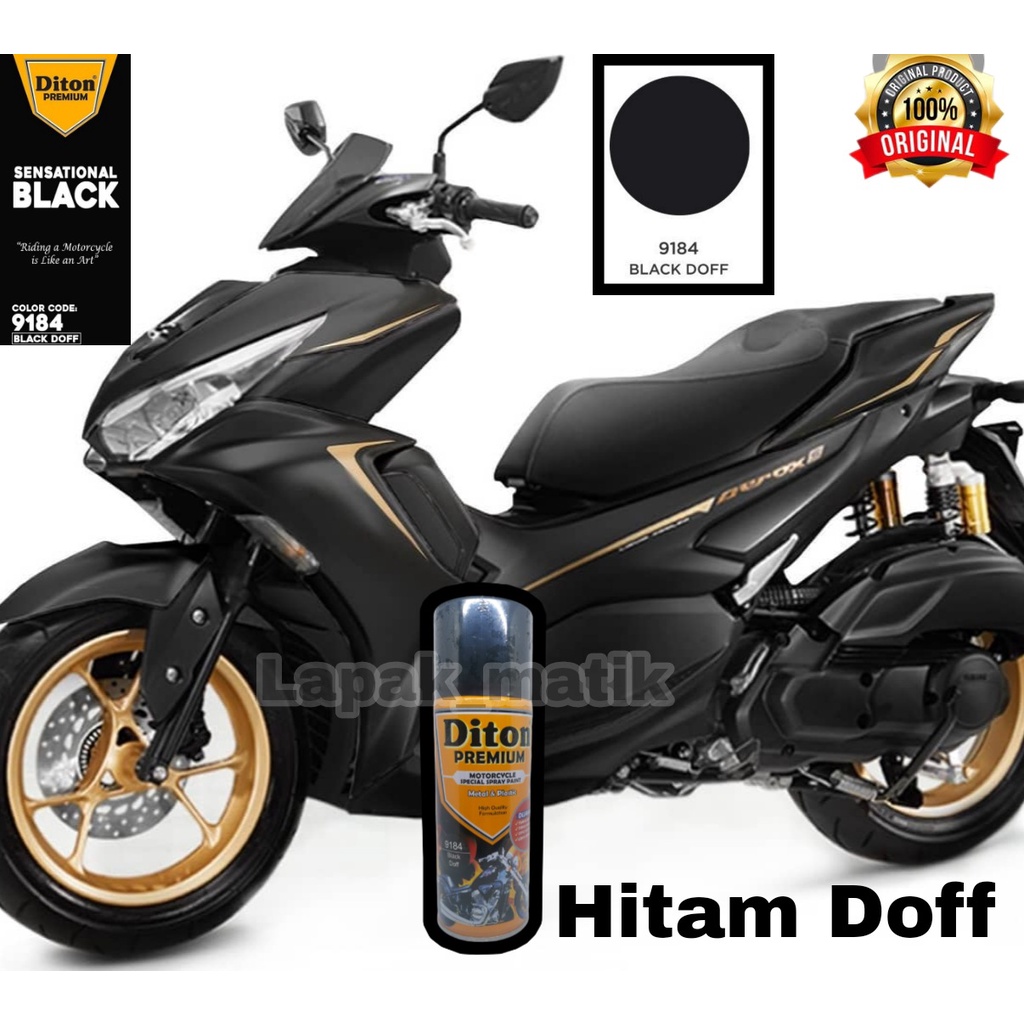 Pilok DITON PREMIUM Hitam Dop Black Doff 9184 400ml