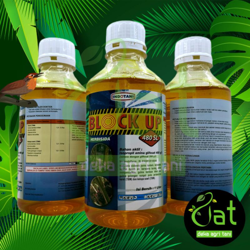 HERBISIDA BLOCK UP 480SL 1liter + Benih Berkah Berseri