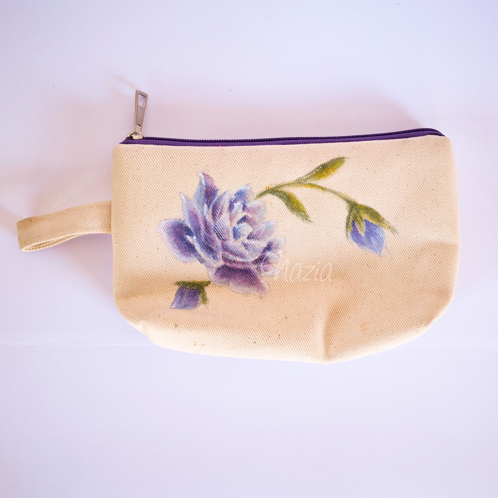 

Pouch Lukis Peony Nazia Fabric Painting