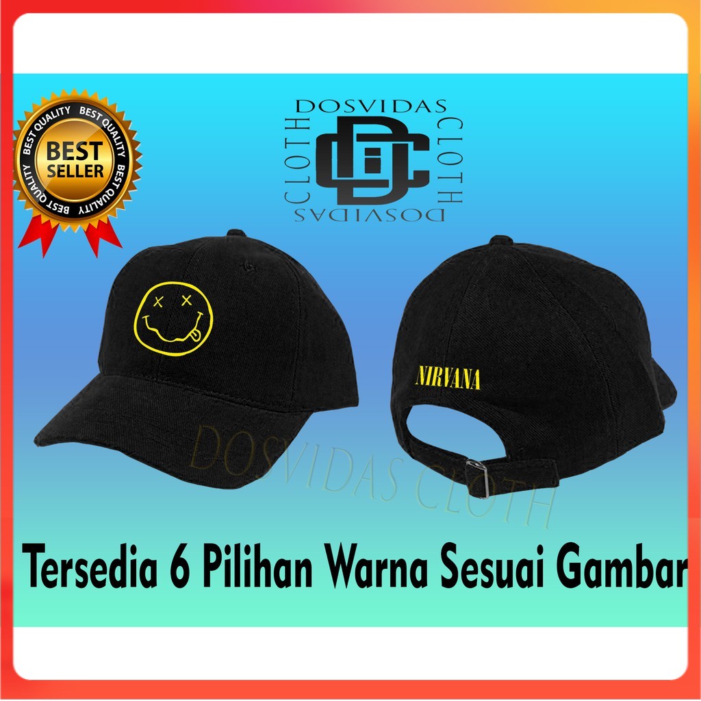 Topi Baseball BAND NIRVANA KURT COBAIN keren BERKUALITAS  Pria Wanita NIRVANA COD
