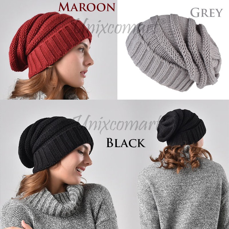 Kupluk FURTALK BEANIE Knitted Hat Topi Dewasa Bahan Rajut Tebal