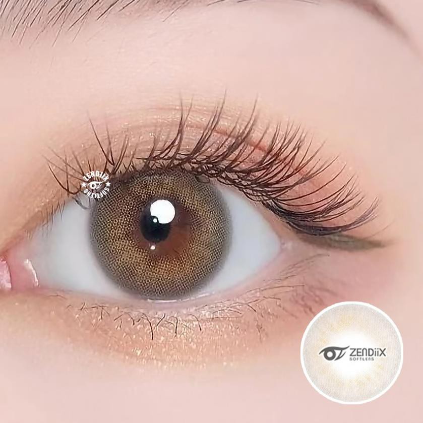 ✯ Softlens I-DOL DESIRE Warna AMBER GREY Normal Minus ○