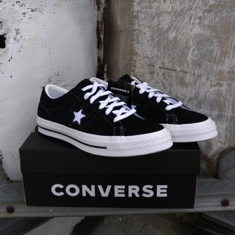Converse One Star Black White Suede Original BNIB Resmi PT MAP
