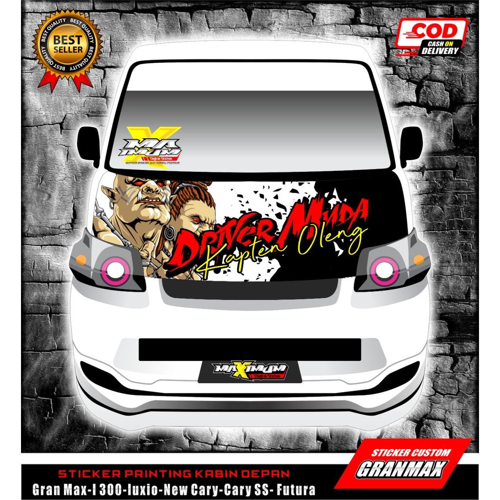 Sticker kabin Depan Mobil PIckup Grandmax / Sticker kabin depan Grandmax-Duniasticker-02