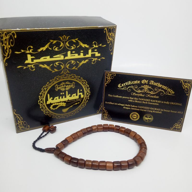 Gelang tasbeh kayu kaukah mardjan 33 Original fukaha