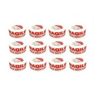 Lakban Daimaru FRAGILE PUTIH MERAH PECAH BELAH JANGAN