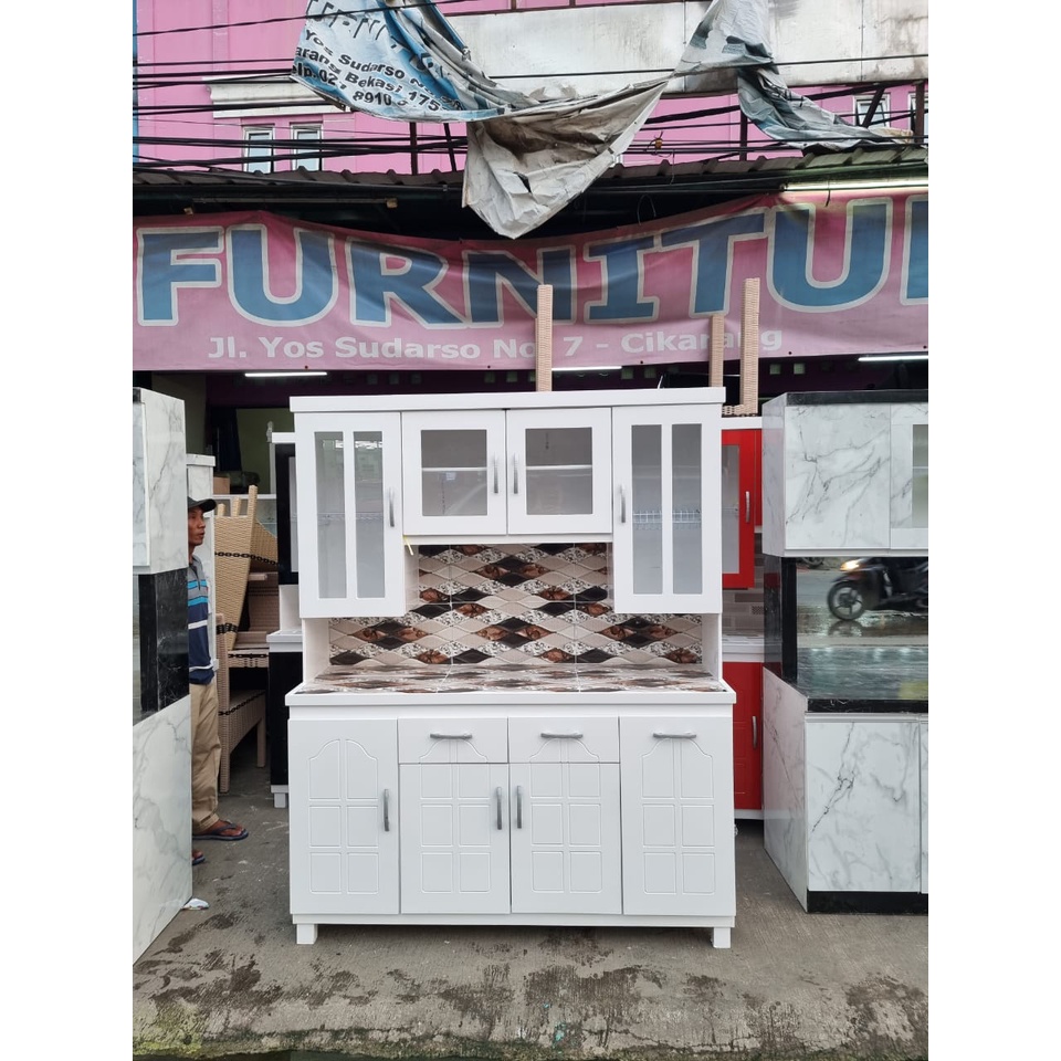 RAK SAYUR 4 PINTU / LEMARI PIRING 4 PINTU/ LEMARI SAYUR 4PT