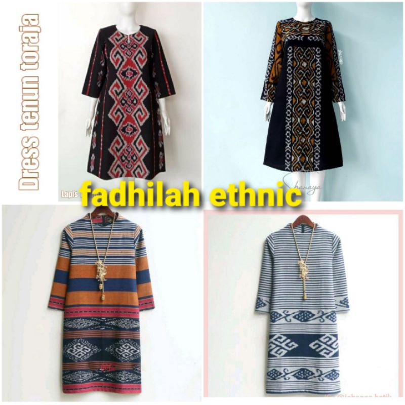 baju tenun tunik-tunik tenun etnik-baju wanita-tunik