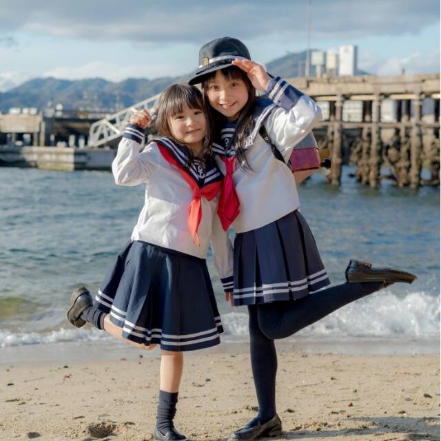 Kids uniform (kd005) Seifuku japan korean seragam sekolah anak cosplay