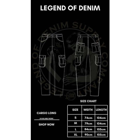 Celana Cargo Panjang Pria Legend Of Denim Original Product