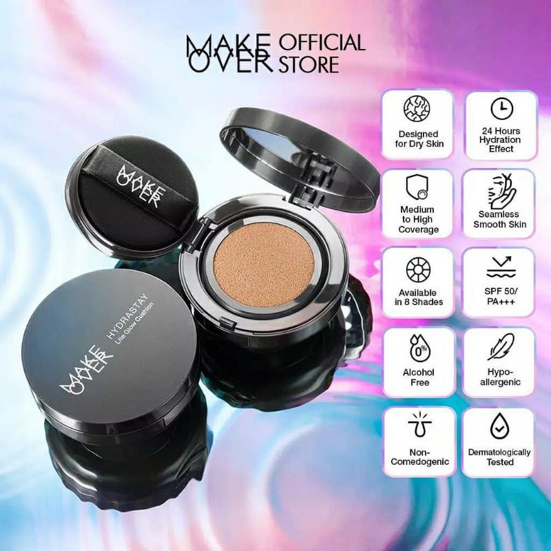 MAKE OVER HYDRASTAY LITE GLOW CUSHION / CUSHION MAKE OVER / GLOW CUSHION / MAKEOVER