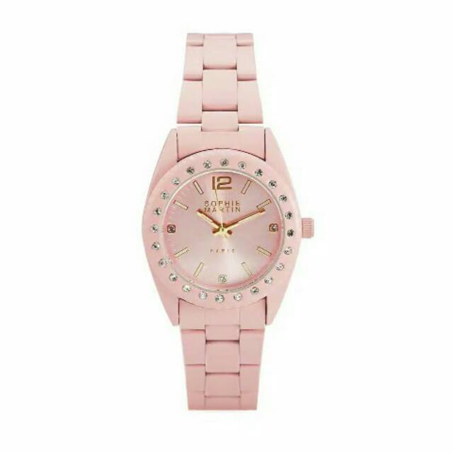 jam tangan wanita Dania Dusty pink Sophie Martin Paris original
