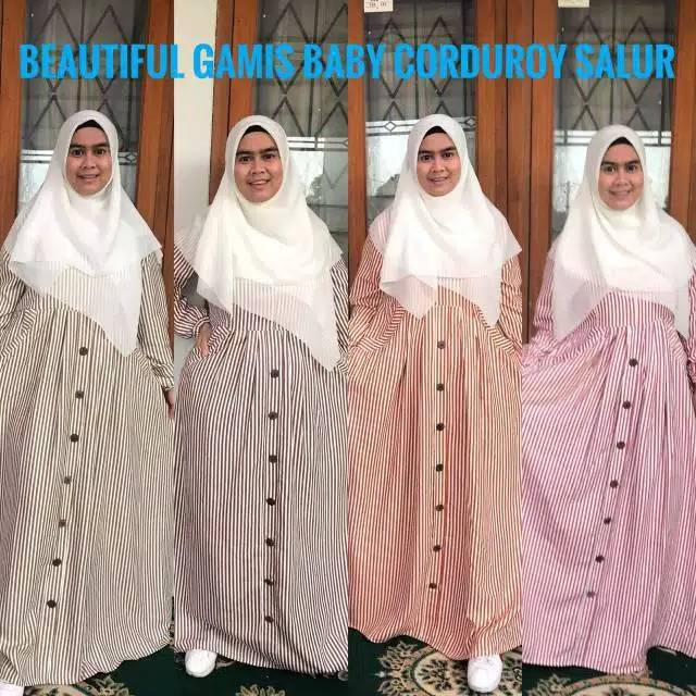 Gamis liris Corduroy