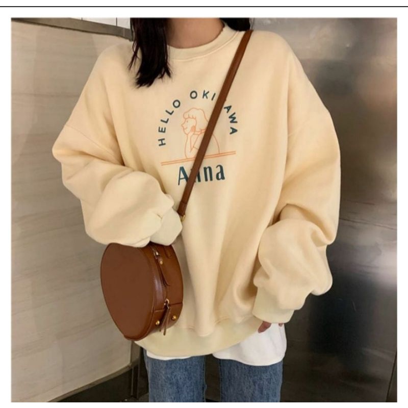 HELLO OKINAWA ANNA SWEATER WANITA TERBARU